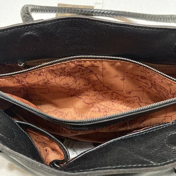 Patricia Nash Black Leather Shoulder Bag - Picture 13 of 16